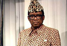 président Mobutu Sese Seko